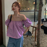 オフショルダーブラウス