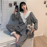 ギンガムチェックルームウェア