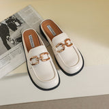 チェーンベルトミュールローファー