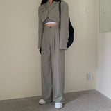 クロップドジャケットセットアップ