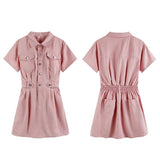 ウエストマークデニムワンピース