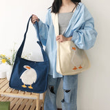 アヒルワッペンスクールバッグ