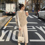 フェイクファーベスト