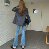 ハイウエストフレアデニム