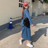 デニムシャツセットアップ