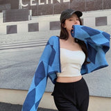 ブルーアーガイルカーディガン/ボレロ