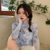 ブルーマーブルデザインシアーインナー