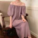 オフショルダーワンピース