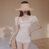 バックレースアップ水着