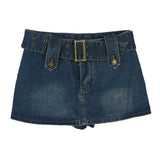 インナー付きデニムミニスカート