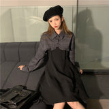 チェックショートシャツワンピースセット