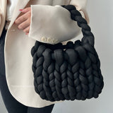 【8色展開】もこもこ手編みハンドバッグ