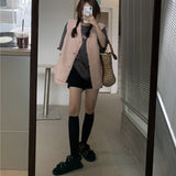 ツイード風ジレ&オーバーロゴTシャツ【単品販売】