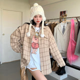 オーバーチェックシャツジャケット