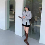 ストライプボウタイシャツ