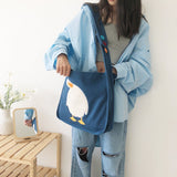 アヒルワッペンスクールバッグ