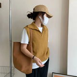 ポロカラーニットベスト