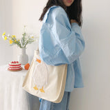 アヒルワッペンスクールバッグ