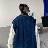 ワンポイントベアニットベスト【ユニセックス】