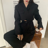 クロップドジャケットセットアップ