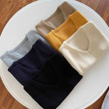 【7色展開】シンプルVネックベスト