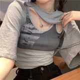 アシメデザイン半袖Tシャツ