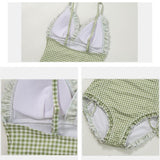 ギンガムチェックワンピース水着