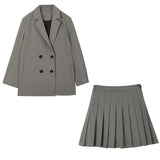 プリーツスカート&ジャケットセットアップ