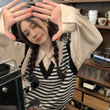 フェイクレイヤードボーダートップス