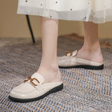 チェーンベルトミュールローファー