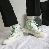 ハイカットマーブルスニーカー