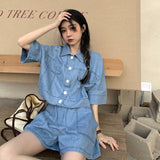 ハーフデニムセットアップ