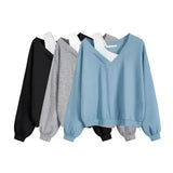 アシメデザインスウェットトップス