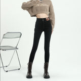 ハイウェストスキニーデニム