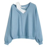 アシメデザインスウェットトップス