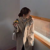 レイヤード風ダブルコート