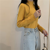 【19色展開】ベーシックハイネックトップス