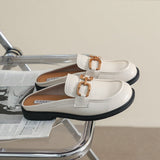 チェーンベルトミュールローファー