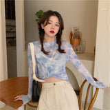 ブルーマーブルデザインシアーインナー