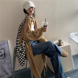 シンプルロングカーディガン/コート