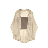 シースルーシャツキャミセット