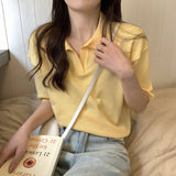 ポロ襟サマーニット