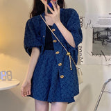 ジャガードデニムセットアップ