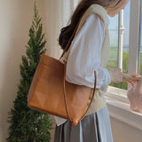 菱柄バケットバッグ