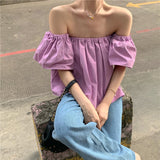 オフショルダーブラウス