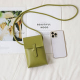 フェイクレザースマホショルダー/ミニバッグ