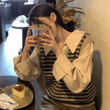 フェイクレイヤードボーダートップス