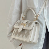 アーガイル柄ショルダーバッグ