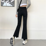 アシメデザインカットオフデニム