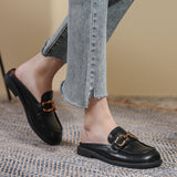 チェーンベルトミュールローファー